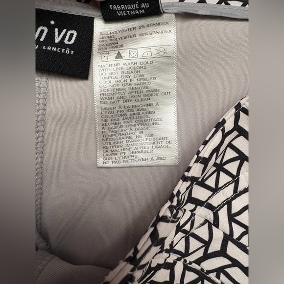 NEW, NIVO by Lanctôt, Geometric Print Golf Skort, Size 10,Black & White 🏌️♀️ - Picture 5 of 10